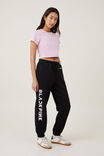 Black Pink Sweatpant, LCN BR BLACK PINK LOGO/ BLACK - alternate image 1