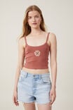 90 S Graphic Strappy Cami, BUTTERFLY KISSES/DARK SEPIA - alternate image 1