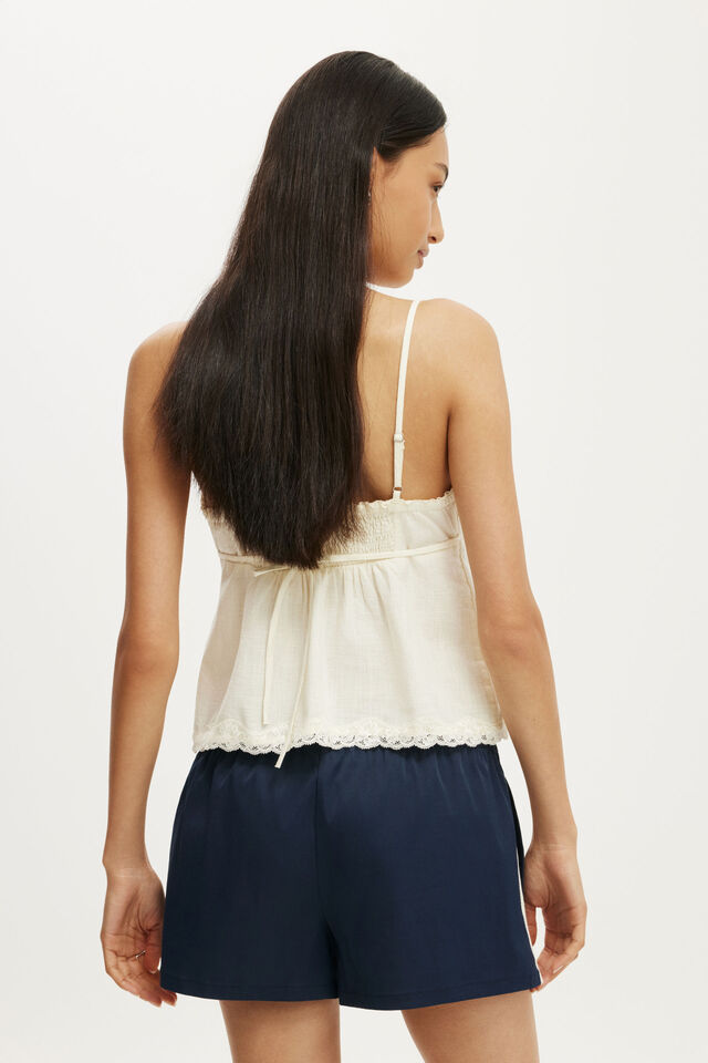 Nyla Woven Sport Short, SHADOW NAVY/CREME FRAICHE STRIPE