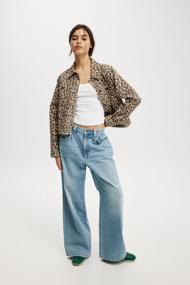 Freddie Boxy Jacket, LEOPARD