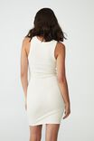 Vestido - Rib Racer Mini Dress, EGG SHELL WHITE - vista alternativa 3