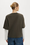 Camiseta - The Double Oversized Graphic Tee, 74 / GREY - vista de exemplo 3