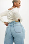 Curvy Stretch Straight Jean, CLOUD BLUE - alternate image 5