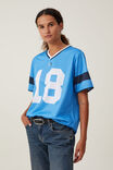 Sporty Graphic Tee, 18/BUZZY BLUE - alternate image 1