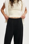 Classic Wide Leg Sweatpant, BLACK - alternate image 3