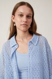 Camron Crochet Shirt, BREEZY BLUE - alternate image 4
