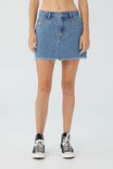 Denim Micro Mini Skirt, OFFSHORE BLUE - alternate image 2