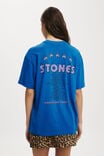 The Lcn Music Boxy Graphic Tee, LCN BRA ROLLING STONES AMERICAN TOUR 81/BLUE - alternate image 3