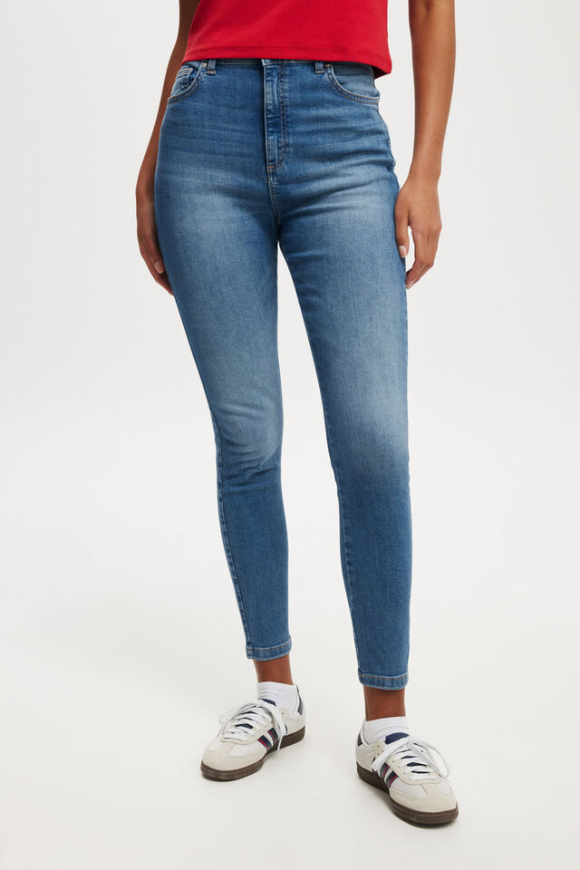 Curvy High Stretch Skinny Jean, FRESHWATER BLUE