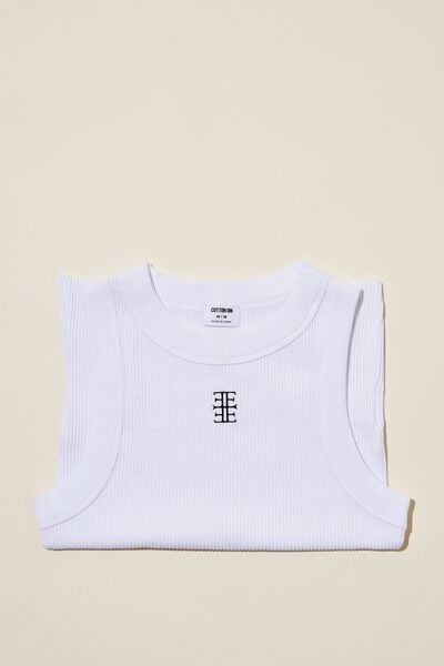 The 91 Graphic Tank, WHITE/ PERSONALISATION