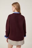 Luxe Pullover, DEEP BERRY - alternate image 3