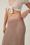 Stormy Crochet Maxi Skirt, MOCHA - alternate image 3