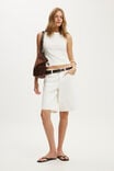 Baggy Denim Short, VINTAGE WHITE - example image 1