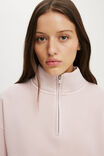 Quarter Zip Sweatshirt, WASHED SPELLBOUND - example image 4