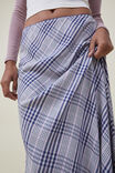 Saia - Picot Maxi Slip Skirt, FRANKIE CHECK VINTAGE NAVY - vista alternativa 4