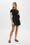 Romee Short Sleeve Mini Dress, BLACK - alternate image 2