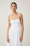 Haven Shirred Maxi Dress, WHITE - alternate image 2