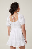 Bobby Tiered Mini Dress, WHITE - alternate image 3