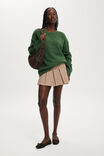 Luxe Crew Sweater, TREETOP GREEN - example image 2