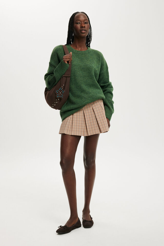 Luxe Crew Sweater, TREETOP GREEN