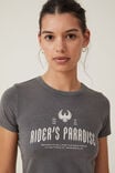 Fitted Graphic Longline Tee, RIDERS PARADISE/GRAPHITE - alternate image 4