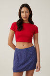 Lily Slip Mini Skirt, MICRO IRENE DITSY VINTAGE NAVY - alternate image 1