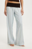Haven Fold Over Pant, AVA STRIPE BLUE - example image 3