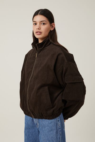 Cord Bomber, BROWN