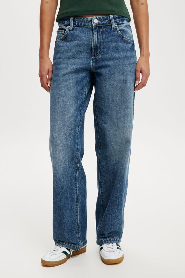 Low Rise Straight Jean, PURE BLUE