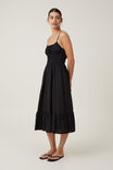 Haven Shirred Maxi Dress, BLACK - alternate image 1
