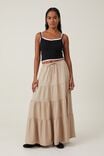 Haven Tiered Maxi Skirt, MID TAUPE - alternate image 1
