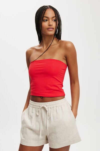 All Day Tube Top, SCARLET RED