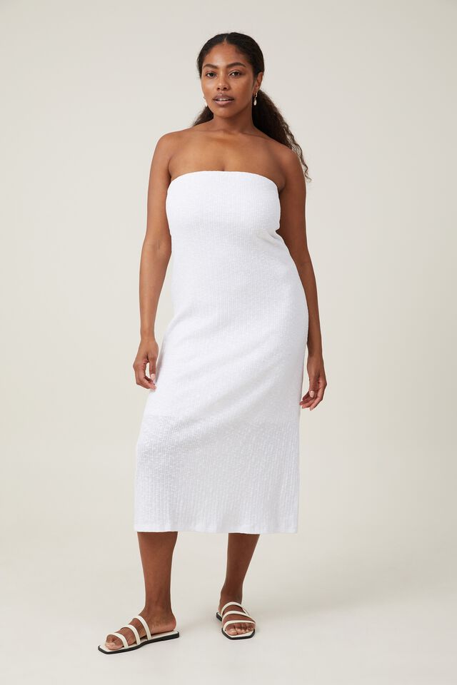 Vestido - Snow Tube Maxi Dress, WHITE