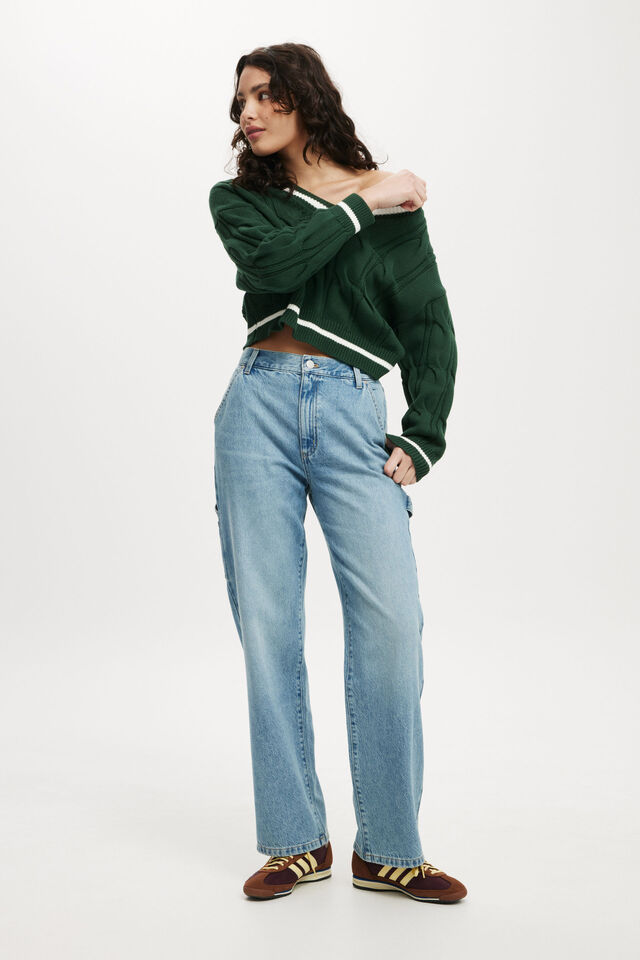 Loose Straight Jean, BELLS BLUE/CARPENTER