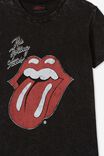 Classic Rolling Stones T Shirt, LCN BR ROLLING STONES HERITAGE TONGUE/BLACK