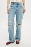 Calça - Low Rise Straight Jean, BELLS BLUE RIP - vista alternativa 4