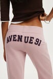 Graphic Low Rise Bootleg Sweatpant, CLOUD BLUSH/AVENUE 91 - example image 2
