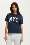 The Off Duty Graphic Tee, NYC SHADOW NAVY - example image 1