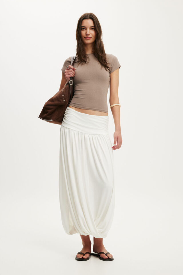 Maple Bubble Maxi Skirt, VINTAGE WHITE