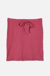 Streamline Ribbed Mini Skirt, MALAGA