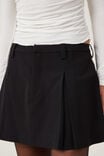 Luis Pleated Suiting Skirt, BLACK - alternate image 4