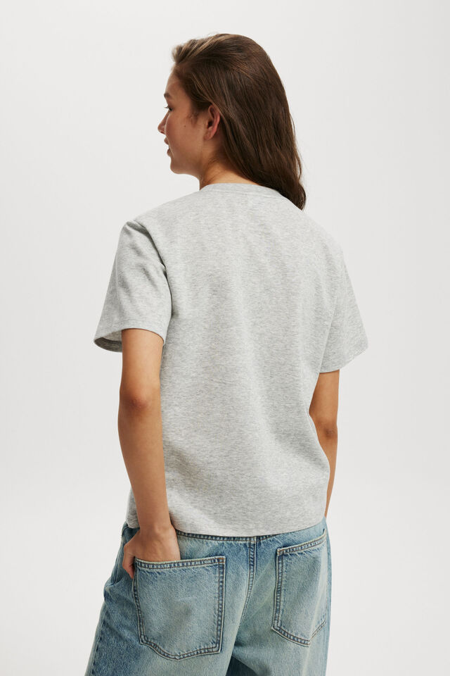 Hyper Weave Tee, GREY MARLE