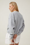 Classic Fleece Graphic Crew Sweatshirt, MONTE CARLO UNI / GREY MARLE - alternate image 3