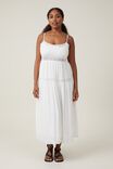 Rylee Lace Trim Maxi Dress, WHITE - alternate image 1