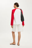 Baggy Denim Short, VINTAGE WHITE RAW - example image 3