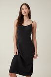 Vestido - Cleo Cupro Midi Dress, BLACK - vista alternativa 2