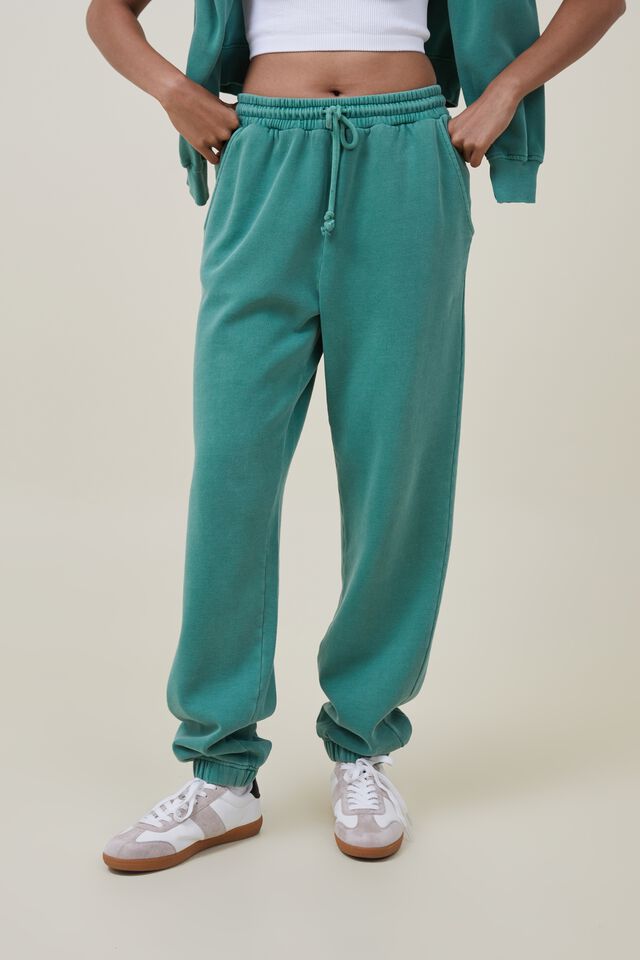 Classic Washed Trackpant, WASHED JADE