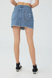 Denim Micro Mini Skirt, OFFSHORE BLUE - alternate image 3