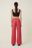 Wide Leg Jean Asia Fit, RUST RED - alternate image 3