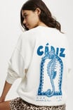 Classic Graphic Crew Sweatshirt, CADIZ/WHITE - alternate image 4